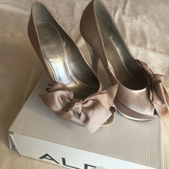 Aldo Prucha champagne colour heels size 9 - Picture 6 of 12